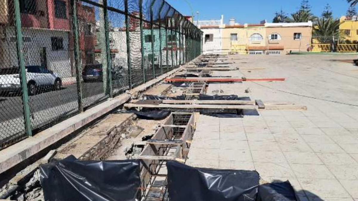 La reforma del García San Román arranca con cubierta y pista nuevas