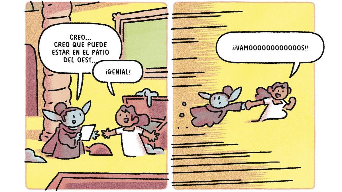 Viñetas de 'La pequeña genia'.