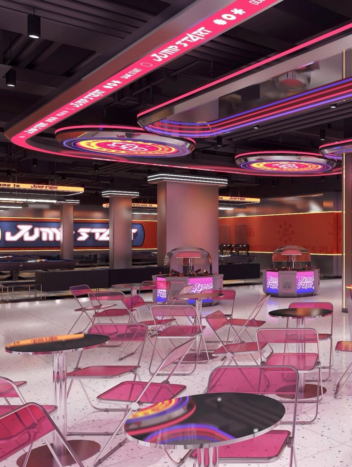 Interior de Jump Start, nuevo espacio de ocio y diversión de Zaragoza