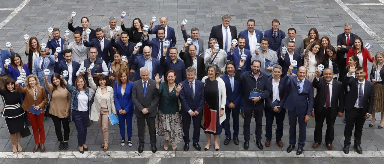 Los socios del clúster Metaindustry4, en 2019 en Oviedo.