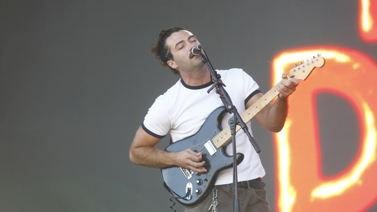 El vocalista y guitarra de la banda asturiana que actuó el viernes en la sala López.
