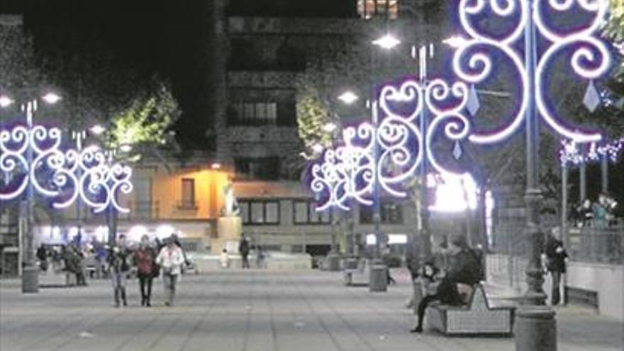 Las luces de Navidad de Villanueva de la Serena iluminan las calles a partir de mañana