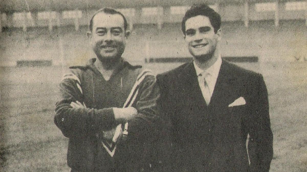 'Herrerita', junto a su hijo, Chus Herrera