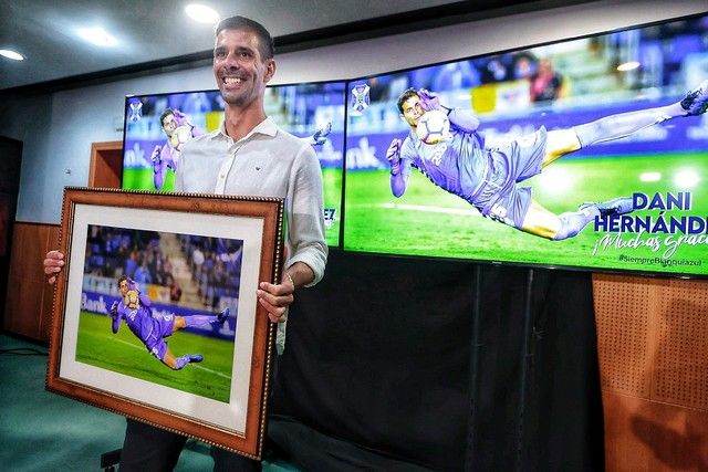 Rueda de prensa del portero del CD Tenerife Dani Hernández