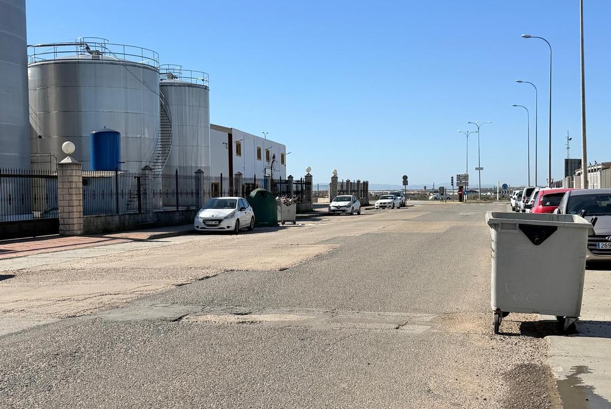 Aspecto actual de una de las zonas más deterioradas de las calle Industria.