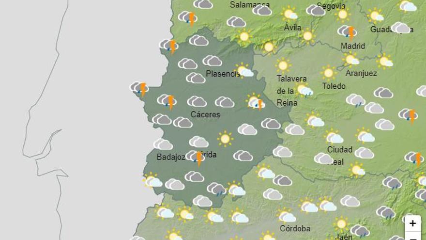 Bajonazo de temperaturas en el inicio del Puente de Mayo en Extremadura