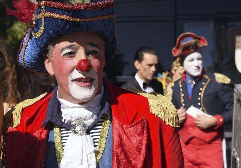 Circo italiano en la Plaza del Pilar