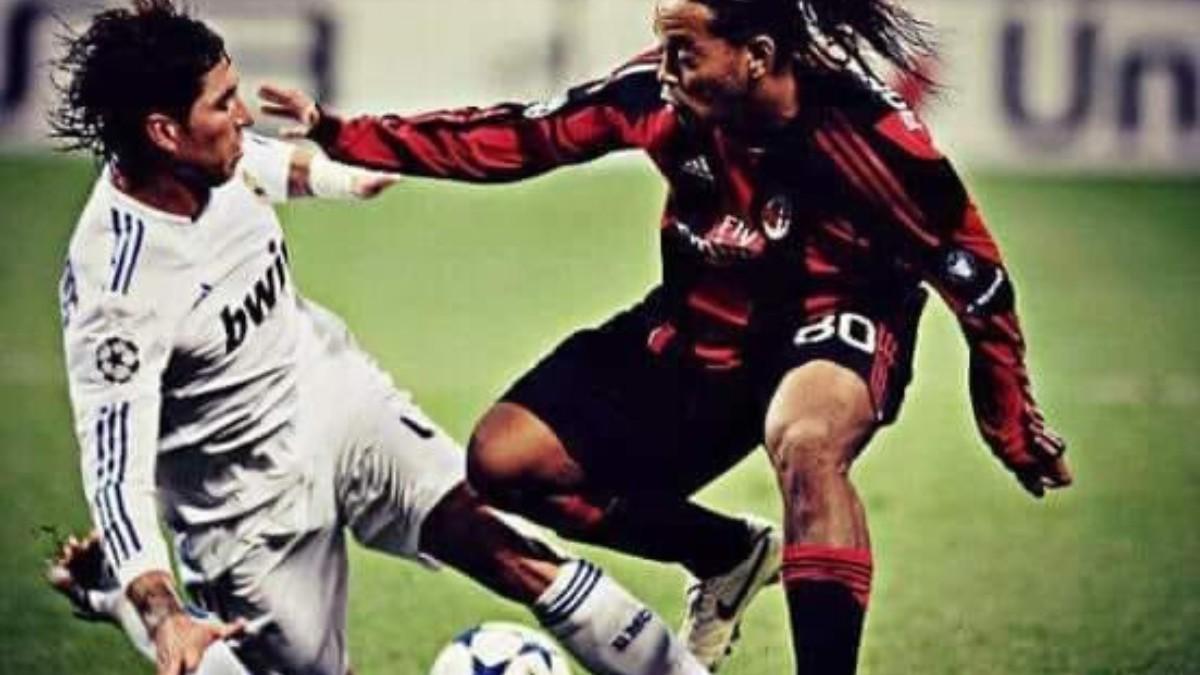 Ronaldinho y Sergio Ramos