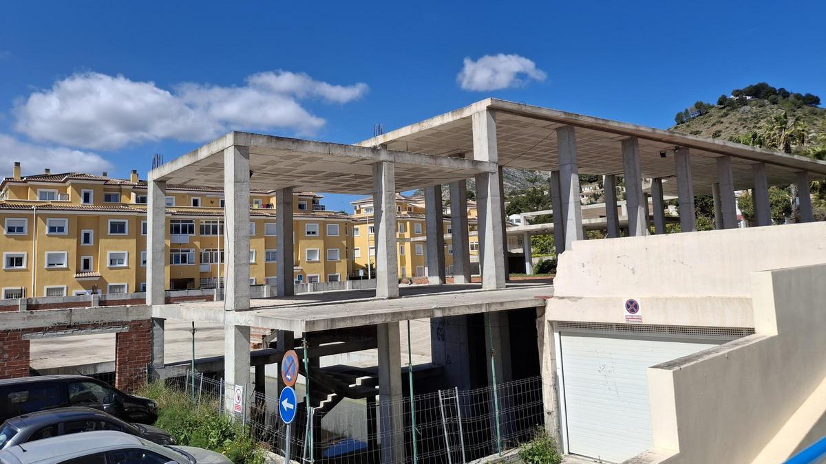 El esqueleto del auditorio de Xàbia