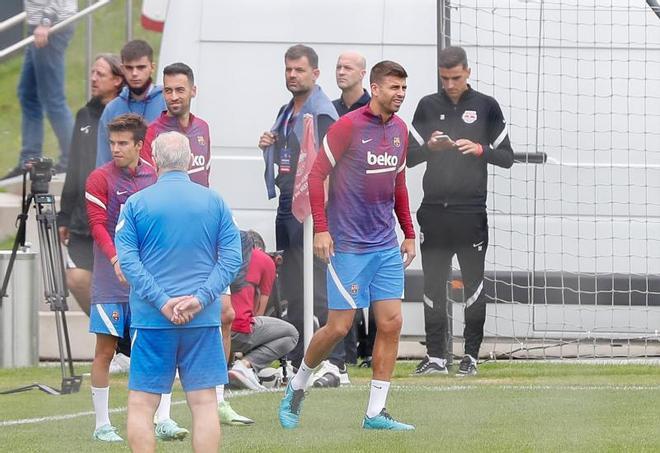 Las mejores imágenes del entrenamiento de hoy del Barça en Salzburgo