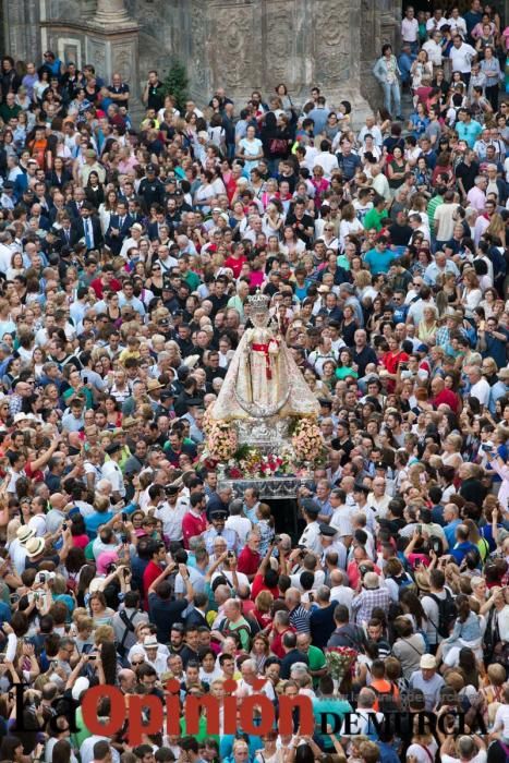 Salida de la Virgen de la Fuensanta desde la Cated