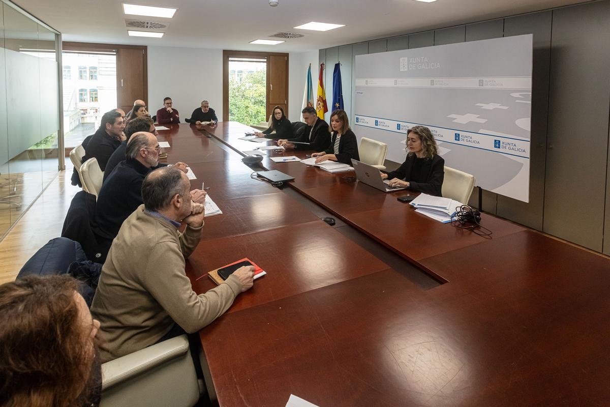 La reunión de este miércoles en Santiago.