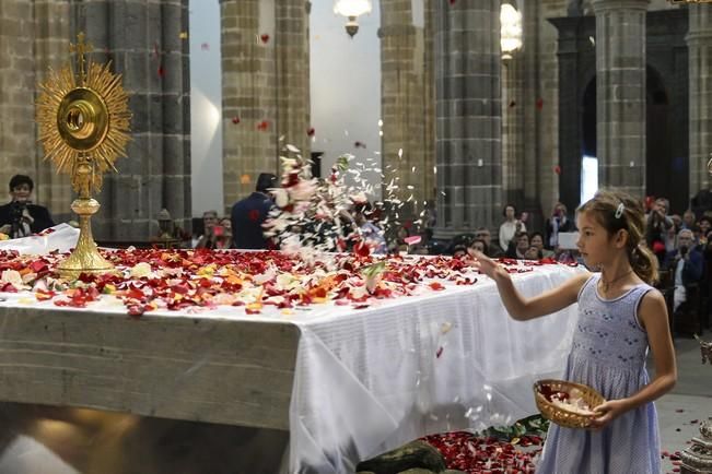 LLUVIA DE PETALOS EN LA CATEDRAL