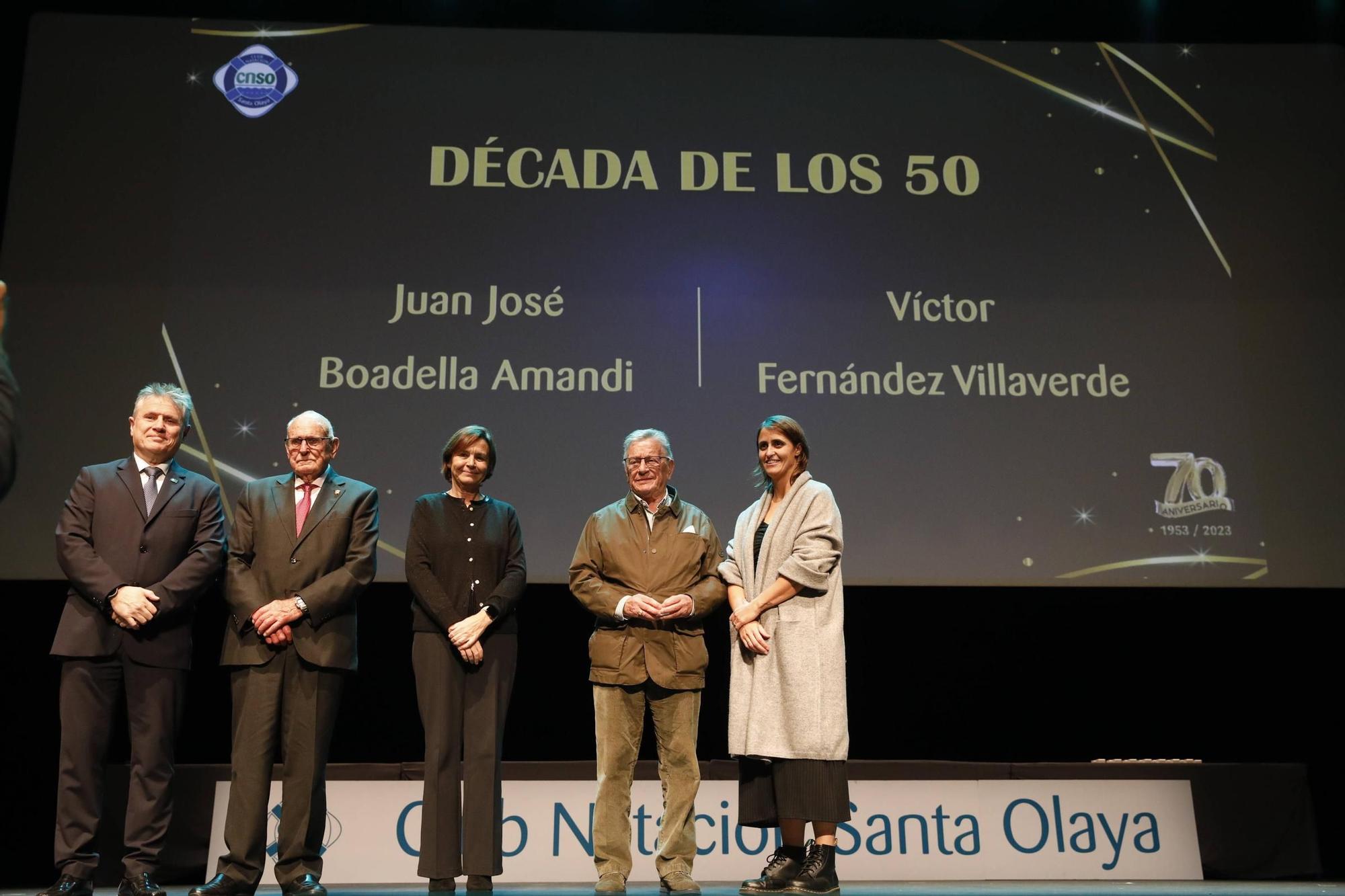 Así fue la gala por los 70 años del Club de Natación Santa Olaya (en imágenes)