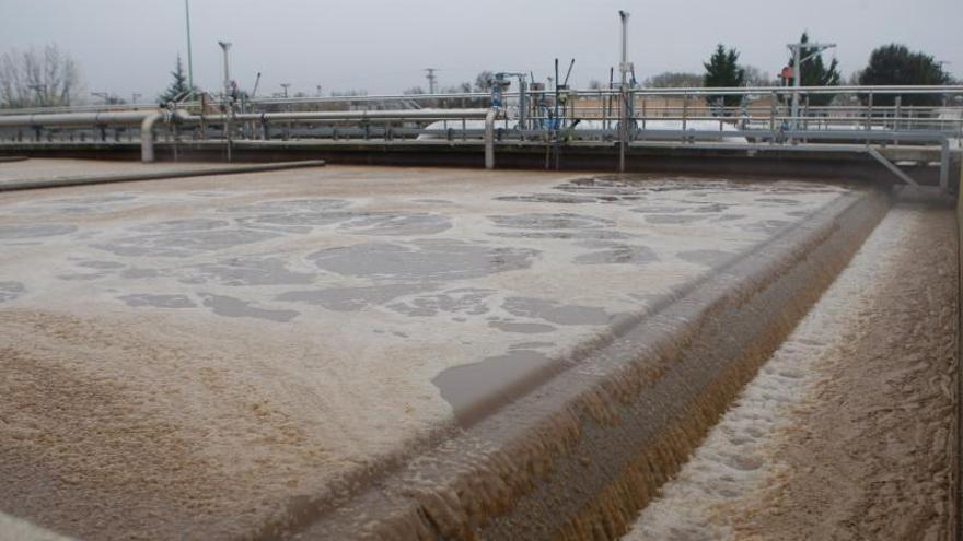 Depuradora de aguas residuales, EDAR de Zamora, situada en la carretera de Almaraz