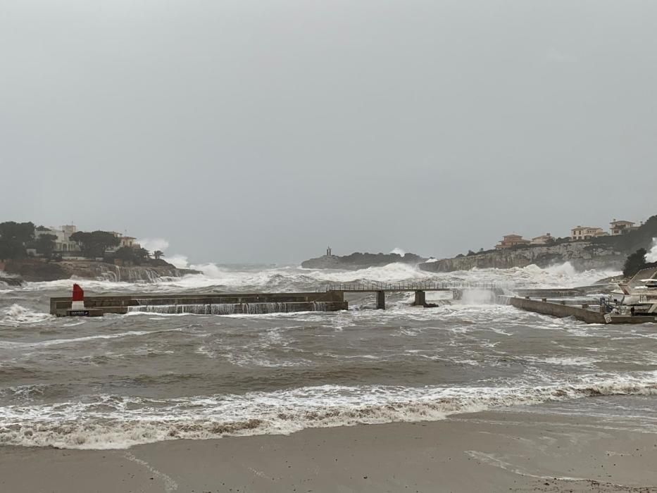 El temporal golpea el Llevant de Mallorca