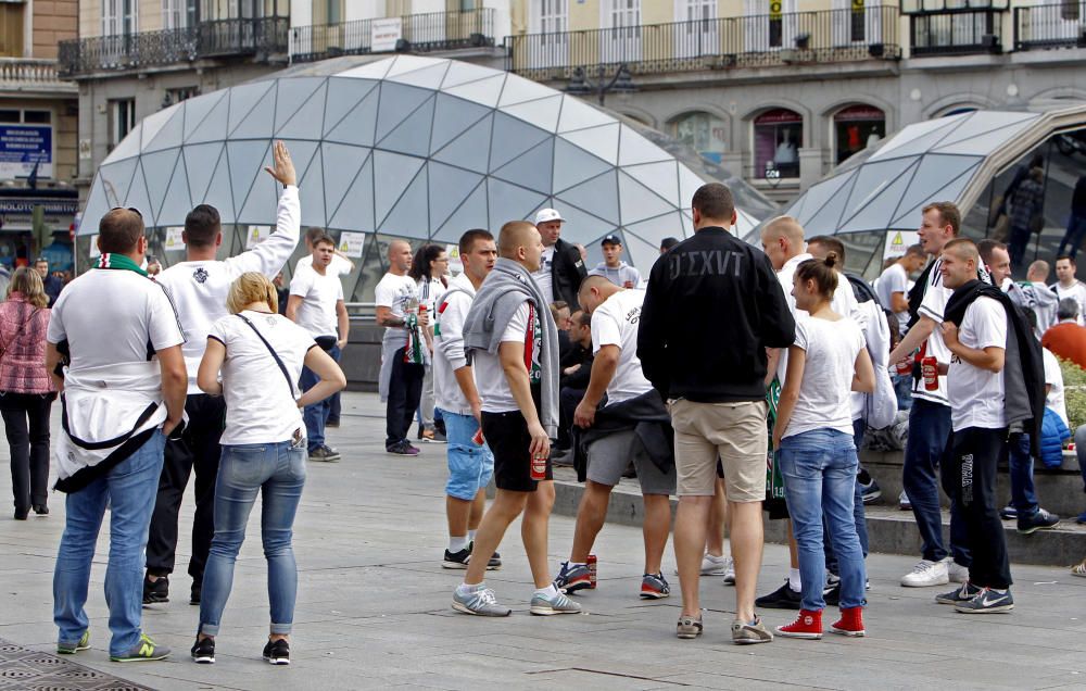 Los ultras del Legia causan disturbios en Madrid