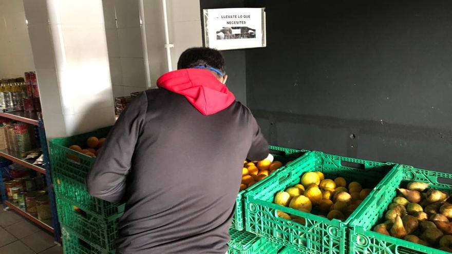 Local en el que &#039;Cristóbal&#039; ha repartido comida.