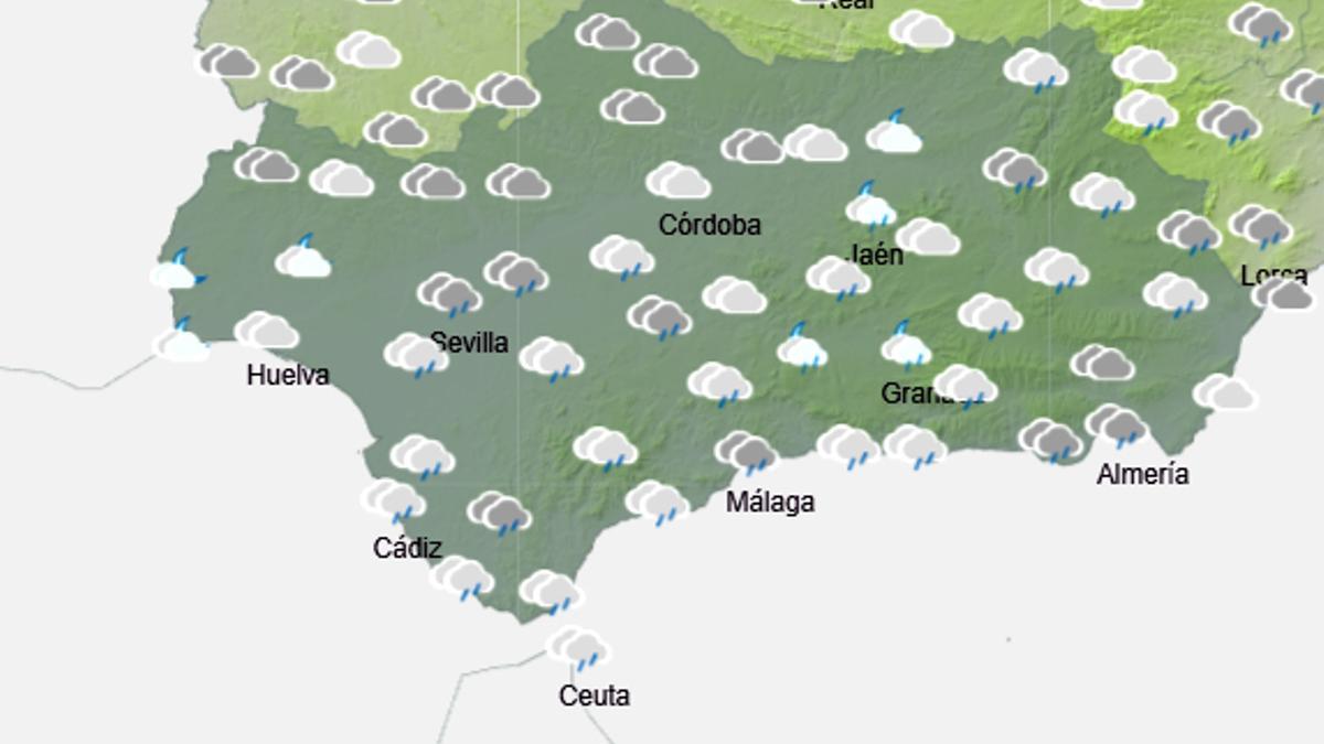 Vuelven las lluvia gran parte de Andalucía