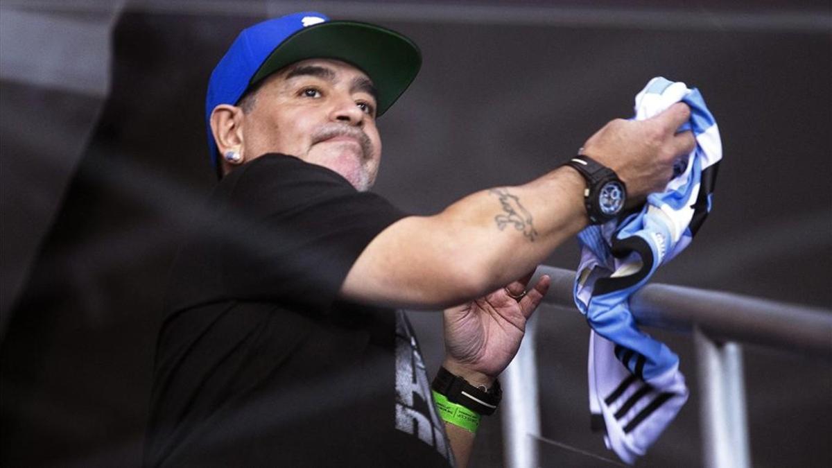 La pasión de Maradona le ha llevado a ser advertido en varias ocasiones por las autoridades tenísticas
