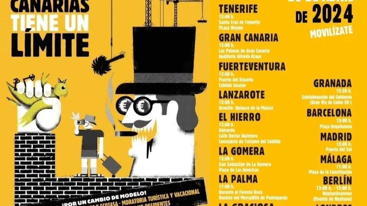 Manifestación 20 A Canarias tiene un límite: ciudades, horario y recorrido