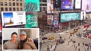 Dos artistas de Castellón protagonistas en pleno Times Square de Nueva York