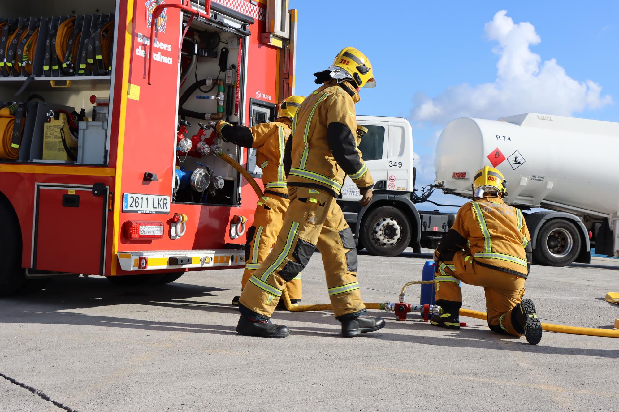 Simulacro con explosivo en el puerto de Palma