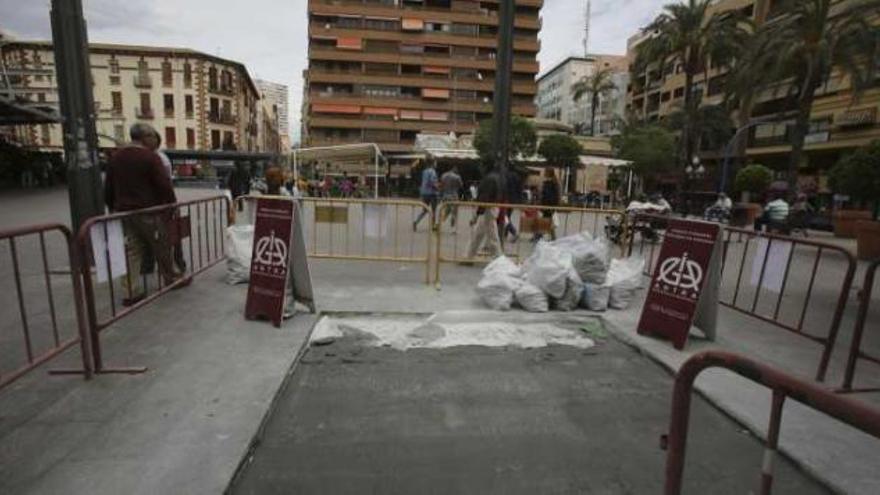 Ayer comenzaron los trabajos de instalación del memorial que se inaugurará el sábado.