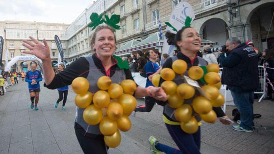 Meta de la San Silvestre A Coruña 2014.