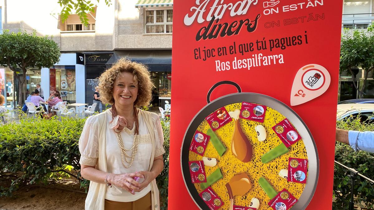 Folgado, con el juego de la paella.