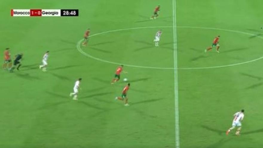 Vídeo: El golazo de Ziyech ante la Georgia de Mamardashvili