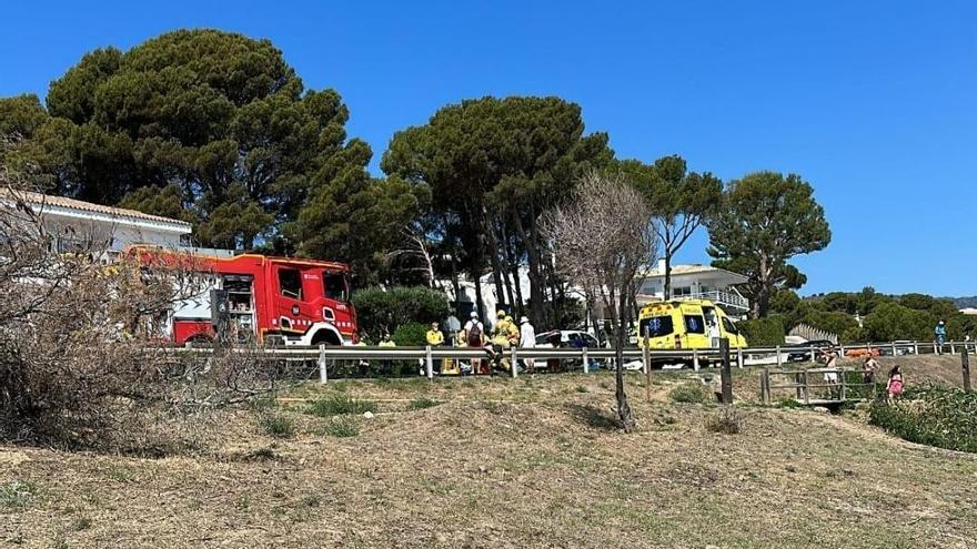 El lloc de l'accident i les unitats desplaçades. | ANTI-RADARS GARROTXA