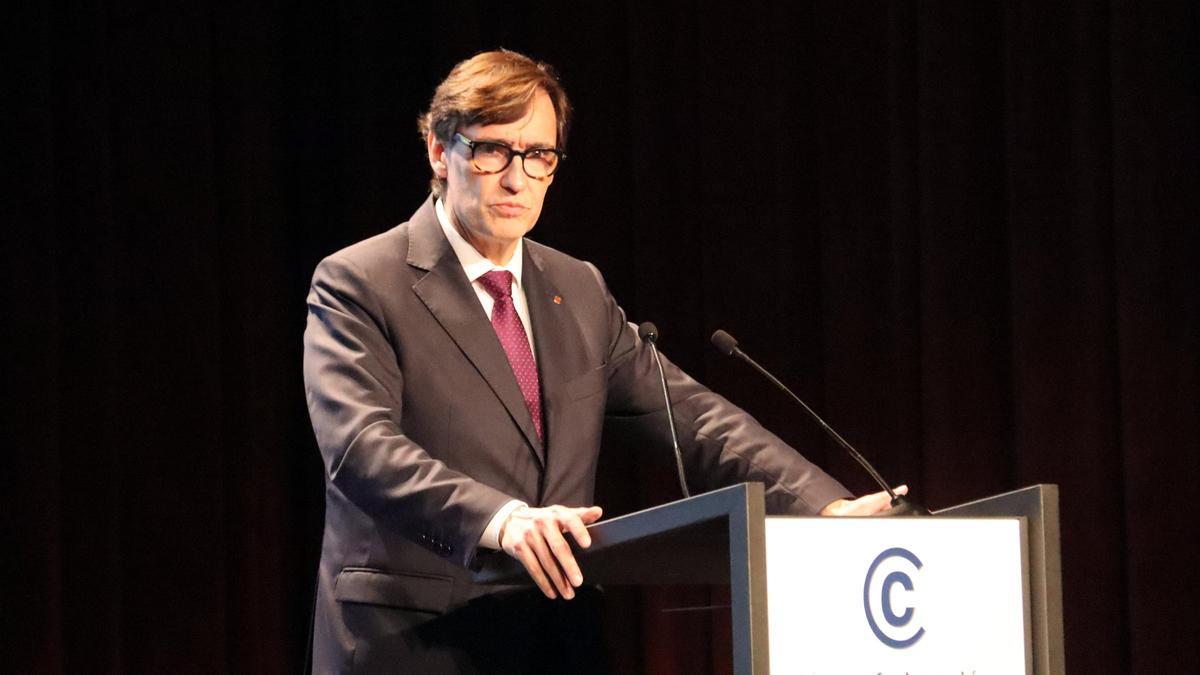 El president Illa, este jueves.