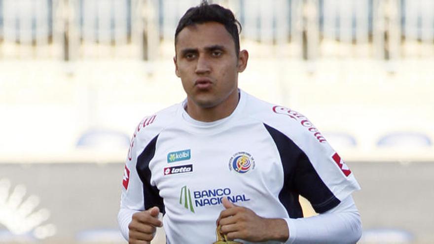 El jugador de Costa Rica Keylor Navas durante un entrenamiento.