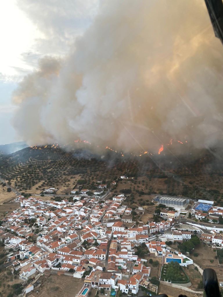 Imagen del incendio.