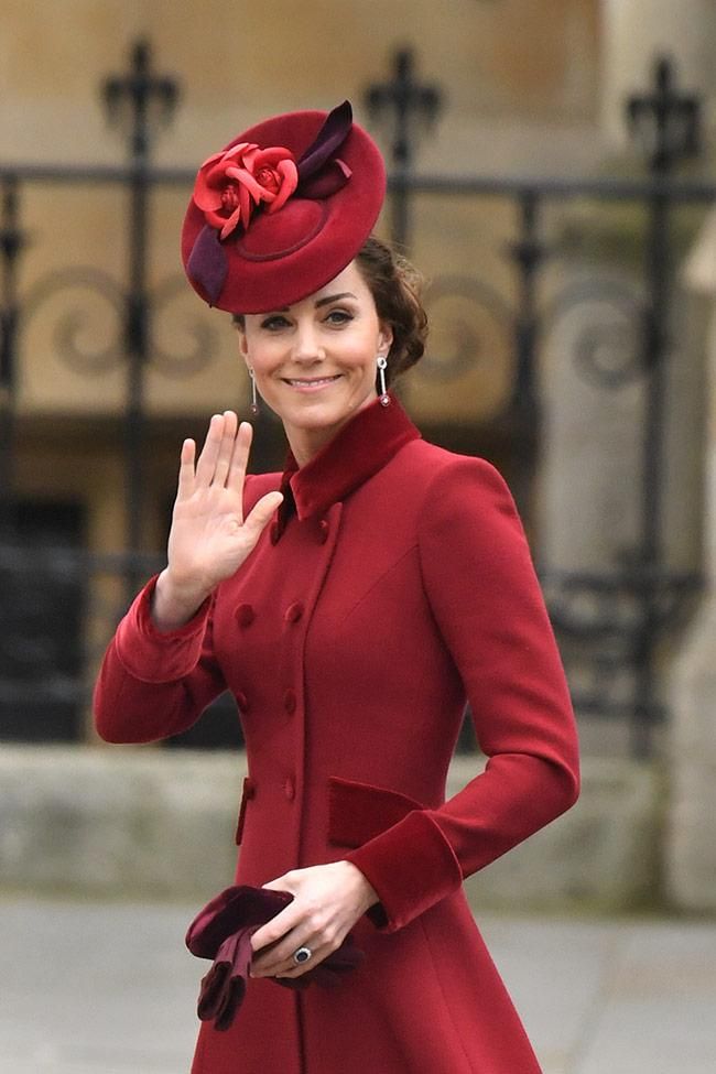 Kate Middleton, durante la ceremonia de la Commonwealth