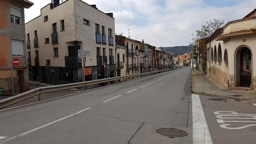 Tram urbà de la carretera BV-1221 on es farà la intervenció