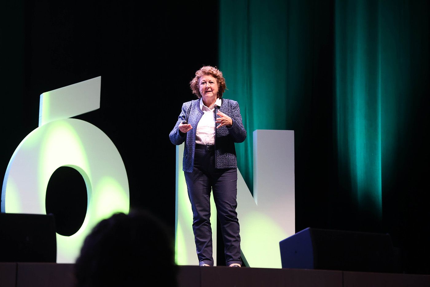 Begoña Ibarrola, durante su ponencia en el V Foro de Educación