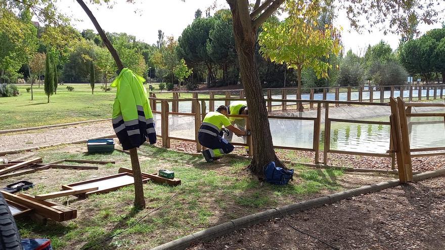 Reparados los daños vandálicos en el Prado de las Pavas de Benavente