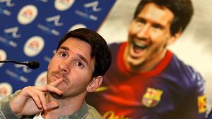 Messi, durant l’acte d’EA Sports.