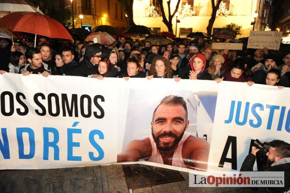 Protesta por la agresión a Andrés Martínez