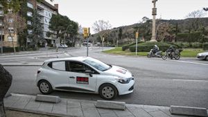 Un coche de vigilancia de Securitas.