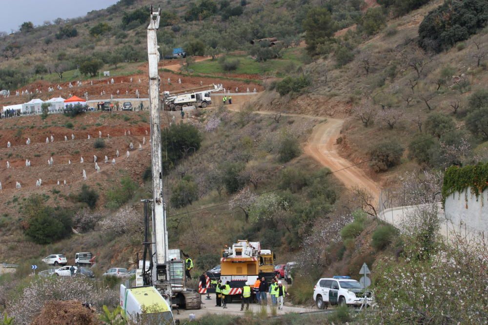 LLegada de las máquinas perforadoras a Totalán