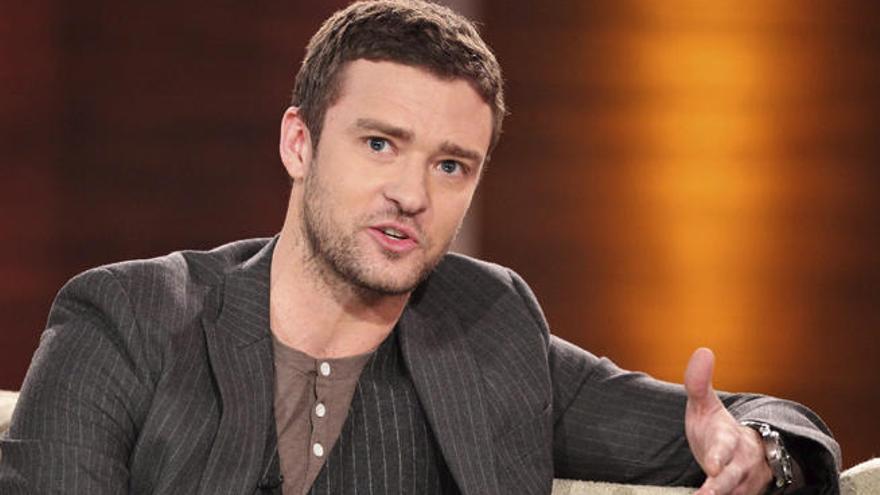 El actor Justin Timberlake durante una entrevista.