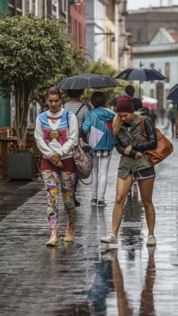 Primeras lluvias otoñales en La Laguna