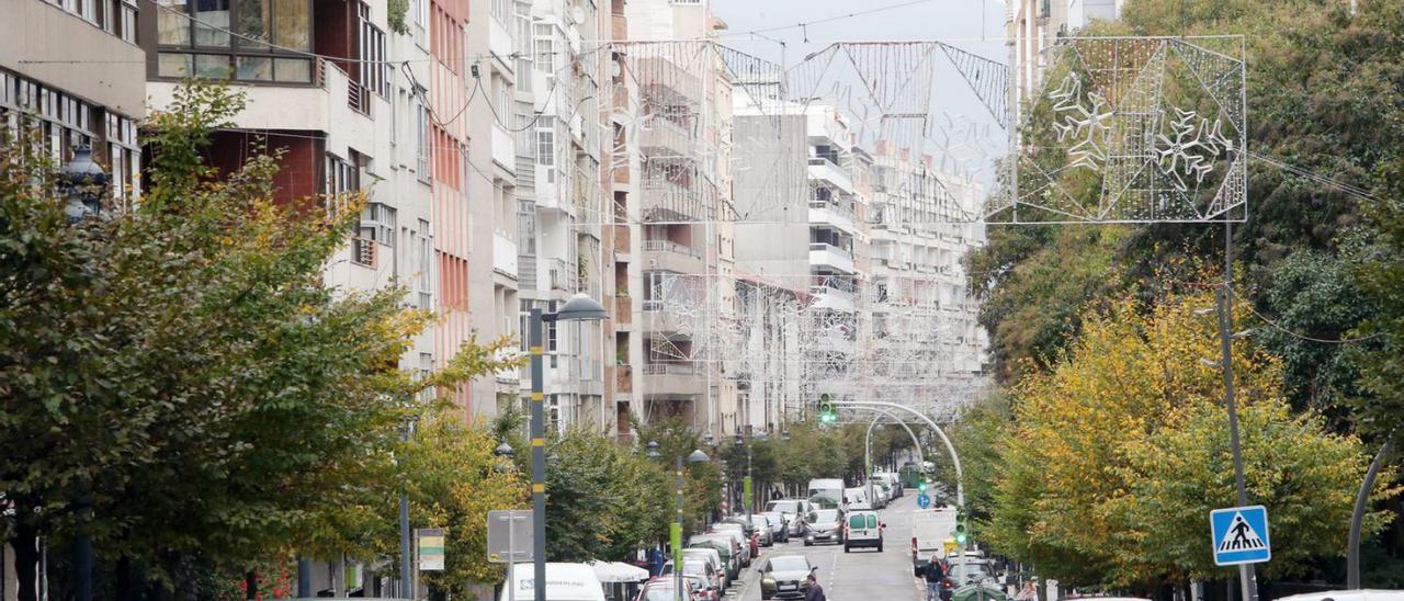 Vista general de la calle Torrecedeira, donde se han rebajado varios pisos.