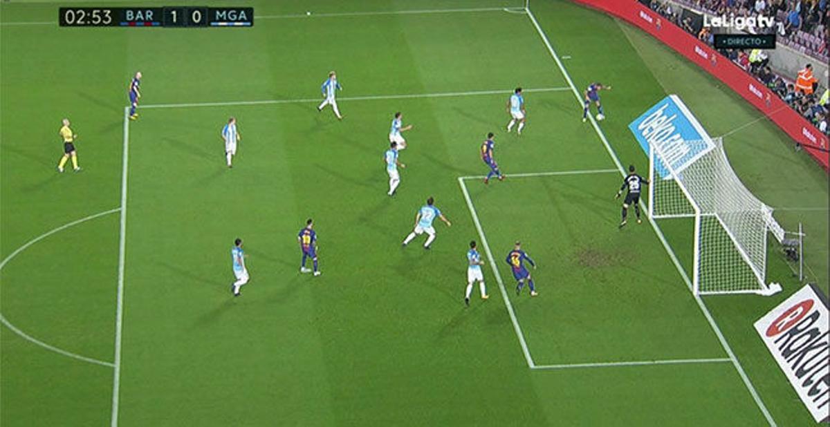 LALIGA | FC Barcelona-Málaga (2-0): El gol de Deulofeu