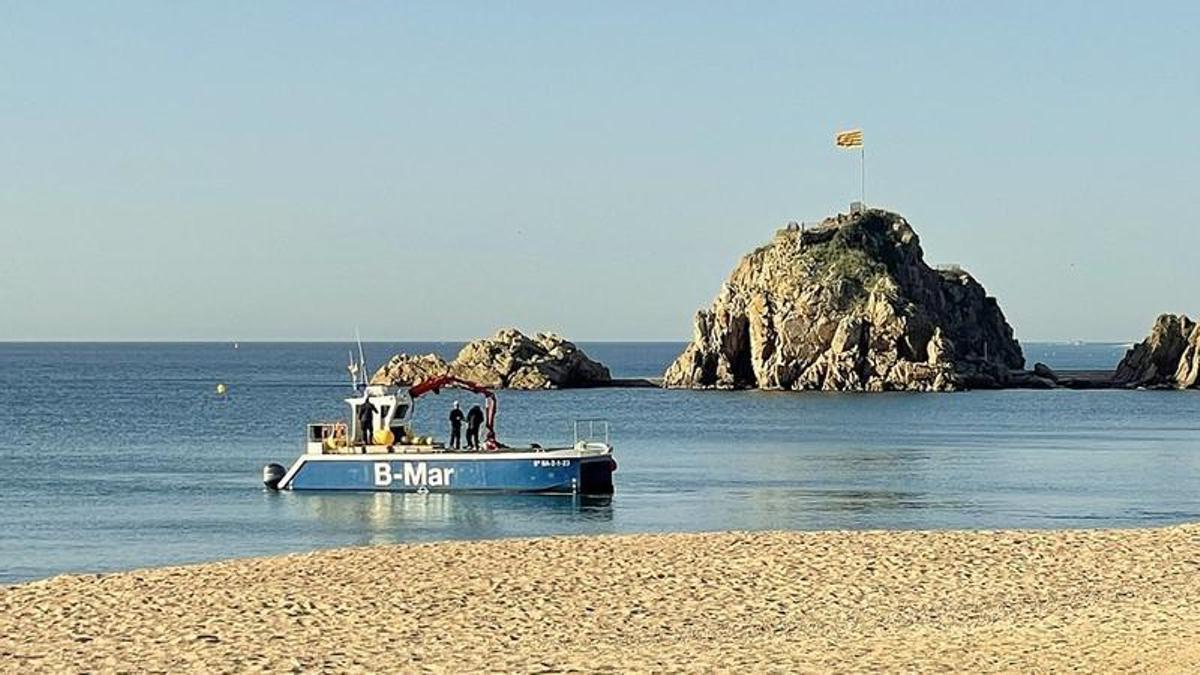 Abalisament de les platges de Blanes.