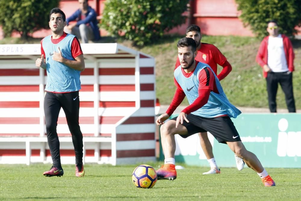 Entrenamiento del Sporting de Gijón