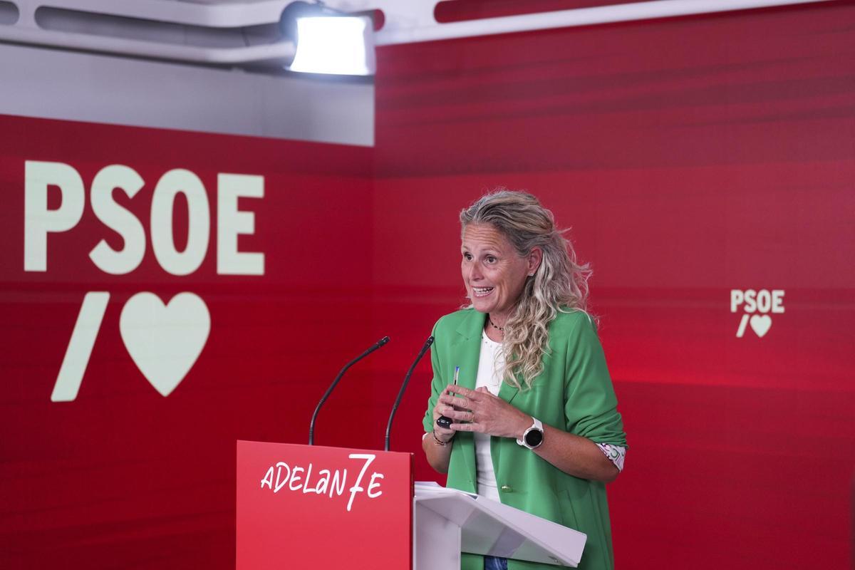 La portavoz del PSOE, Montse Mínguez.